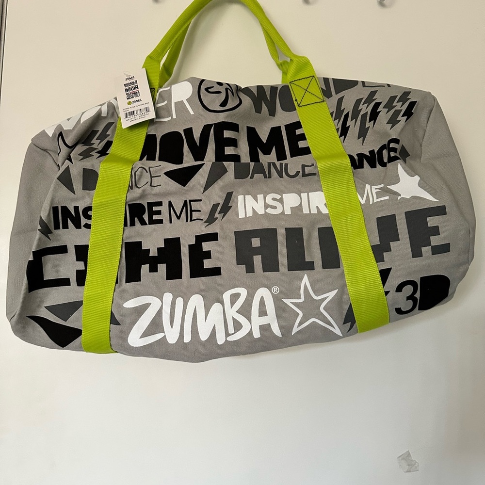 Zumba Canvas Bag with Green Accents